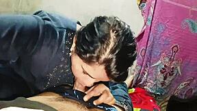 bhabhi’s teen pussy takes rough pounding cum-covered with big cock sucking