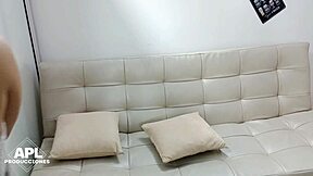 Neighbor's Huge Cock Fills Latina Teen's Tight Pussy Nonstop