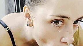 Deepthroat Gagging Leads to Wet Rimjob Tease