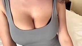 my wife loves flashing her huge natural tits nipples everywhere