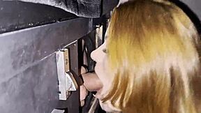 What happens when limp dick hits swinger gloryhole cabin?