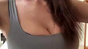 my wife loves flashing her huge natural tits nipples everywhere