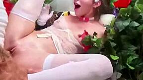 skinny tess thompson hooked on bryan gozzling's rough pounding sessions