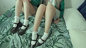 three college students fuck hard first time skinny latina nerds kiss outdoor homemade trio