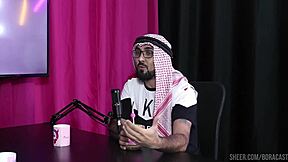 Horny babe licks arab cock tits sucked sloppy... full bora cast sheer red madness!