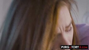 Does Petite Venus Vixen Ride Tutor's Cock Cowgirl After Licking Pussy Missionary?