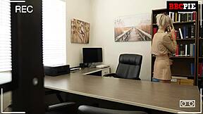 Office slut craving big black cock pounding her tight pussy?