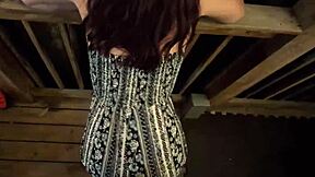 Babe, why tease that petite ass in public like this?