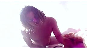 i'm christine loving this wild threesome riding that huge cock with another babe deep