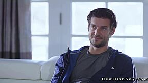 athletic brunette teen seduces coach for hard doggystyle fuck 😈🔥