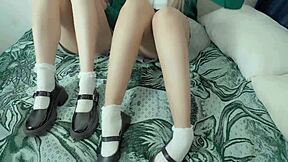 three college students fuck hard first time skinny latina nerds kiss outdoor homemade trio