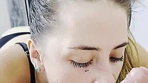 Deepthroat Gagging Leads to Wet Rimjob Tease