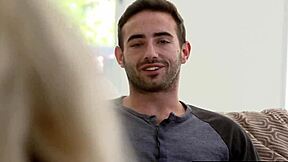 hot milf aiden star helps out with her mouth in this steamy 3some blowjob action