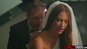 Big ass bride Gizelle Blanco fucks wildly before witnesses.
