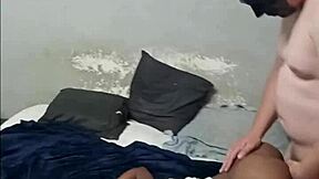 hottest black braided slut sucks masked white cock rides doggystyle