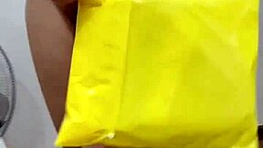 unboxing my tight hairy pussy close up for you babe