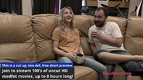 Petite blonde stacy shepard spreads wide for her first intense gyno exam closeup