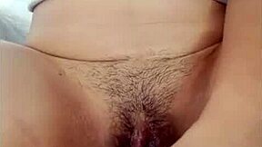 Lonely single mom fingers wet pussy craving huge cock at home