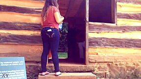 candid shots of mexican teen's big ass filling tight jeans