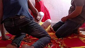 Girlfriend traded for cash in dirty double penetration pounding with boyfriend's friend