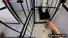 Police Pound Petite Latina Sandra Chappelle's Shaved Ass Again