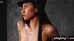 passionate skinny asian fatima kojima strips to reveal exotic natural tits and pussy 🔥😘