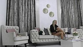 big tits milf art teacher and tattooed german assistant audition backstage. long legs in lingerie