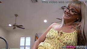 Naughty stepdaughter's pussy tempts stepdaddy to say yes