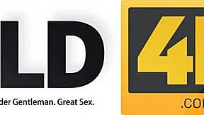 Old man sparks passion licking petite teen's shaved pussy