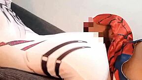 Spider-Gwen cosplay fun with comic fan brother-in-law