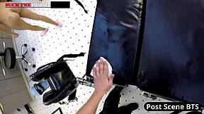 Police Pound Petite Latina Sandra Chappelle's Shaved Ass Again