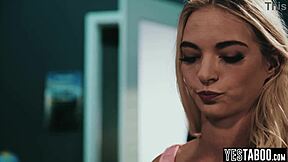 janitor rails tiny blonde student's hairy cunt in class