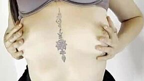 Briseida Myers rims huge cock hungrily in stockings close-up anal play