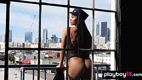 passionate skinny asian fatima kojima strips to reveal exotic natural tits and pussy 🔥😘