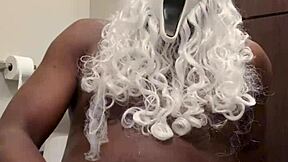 Santa strokes massive cock begging your handjob help to nut