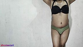 obsessed with indian shemale crossdressing in olive bikini pt2