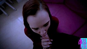 april reid terrified by stepbro's massive cumshot load