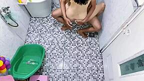 Neighbor Creampies Pregnant Asian Big Tits In Bathroom Doggystyle