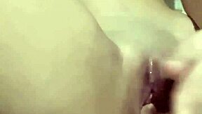 young beauty fingers tight pussy in solo play