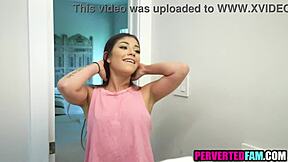 Horny STEPDAUGHTER TEASES DADDY relentlessly before he gives in to fucking her tight hole