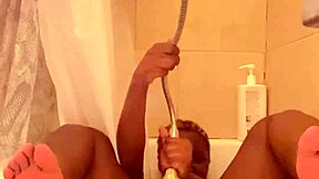 Who's watching this cute blonde shower pussy tease?