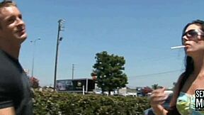 girl loves flirting then her fuckhole gets licked and pounded so strong by milf mommy