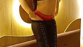 Slave drinks golden shower licks ass to feet