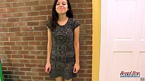 hey petite blonde faith and busty brunette katie, deepthroat this dick together pov?