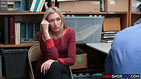 Teen Rescues Stepmom from Jail with Wild Shoplift Sex