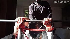 LAURA'S HEELS BONDAGE MILF FUCKED CUM ON TITS!!