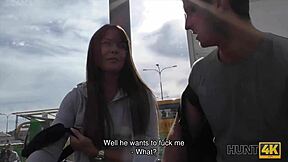 Tricky guy fuck hot chick cash for room?