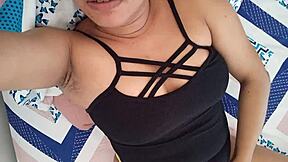 naughty mexican teen masturbates pussy lips squirting hard with toys vibrator