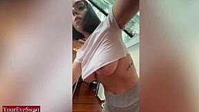 filthy cute hairdresser eve sweet deepthroats huge dildo sloppy