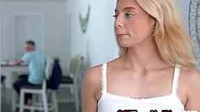 jojo austin blows stepbro then rides his huge cock loving it